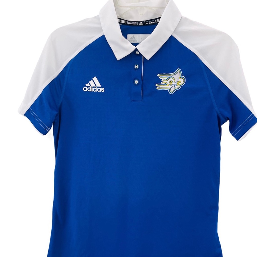 Adidas Climalite Down Button Sports Shirt Size M - Picture 2 of 15